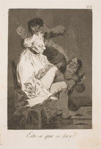 これを読書と言います 作： Francisco de Goya