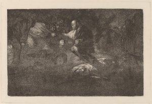 神はそれらを作成し、それらは一緒に結合します 作： Francisco de Goya