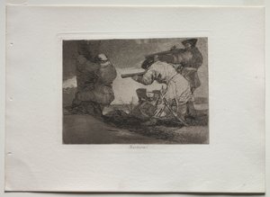 戦争の災害: バーバリアン! 作： Francisco de Goya