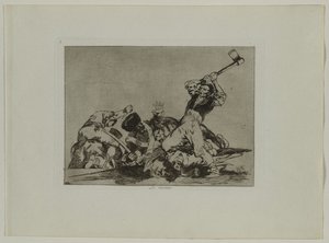 戦争の災害：Pl。、3、The Same Thing、1810-1813。 作： Francisco de Goya
