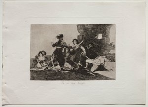 戦争の災害: 時間はありません 作： Francisco de Goya