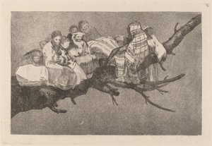 Disparateridiculo（とんでもない愚かさ） 作： Francisco de Goya