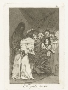 ツバメ、犬 トラガラ ペロ ロス・カプリチョス（シリーズタイトル） 作： Francisco de Goya