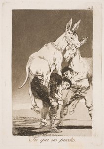 できない君は僕を背負って 作： Francisco de Goya