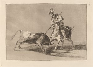 El Cid Campeador spearing another bull (The Cid Campeador Spearing Another Bull)