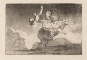 猛禽類の馬 (The Horse-Abductor) 作： Francisco de Goya