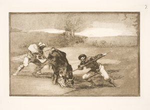 徒歩で狩りをする別の方法 作： Francisco de Goya