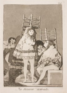 やっとのことで 作： Francisco de Goya