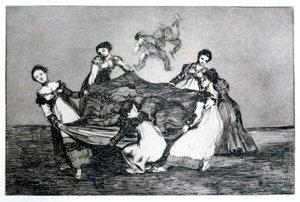 女性のなぞなぞ、1819-1823 作： Francisco de Goya