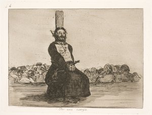 ナイフのために (34) 作： Francisco de Goya