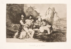 彼を接続し、次へ (20) 作： Francisco de Goya