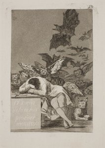 理性の眠りが怪物を生む 作： Francisco de Goya