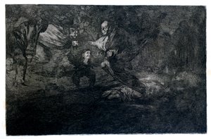 Funereal Riddle、1819-1823 作： Francisco de Goya