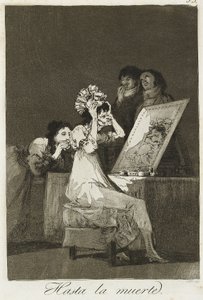 死ぬまで、1799年（エッチング、ドライポイント、アクアチント） 作： Francisco de Goya