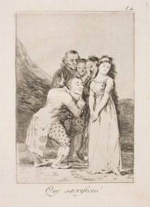 何という犠牲 作： Francisco de Goya