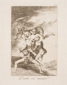 ママはどこへ行くの？ 作： Francisco de Goya