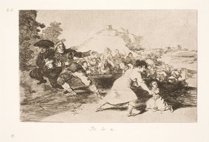 私はそれを見た 作： Francisco de Goya