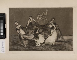メスの愚かさ（ロバより重い） 作： Francisco de Goya