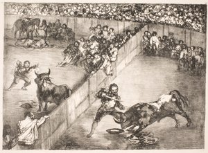 「La Division de la Place」【分割闘技場での闘牛】 作： Francisco de Goya
