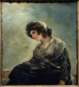 La la laitiere de Bordeaux フランシスコ・デ・ゴヤ(1746-1828)の絵画 1827.Dim.0,74 x 0,68 m.マドリッド。プラド美術館 - ボルドーの乳母像フランシスコ・デ・ゴヤ（1746-1828）による絵画 1827年 0.74×0.68m マドリッドのプラド美術館蔵 作： Francisco de Goya