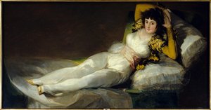 La maja vestida（かわいいベチュ（服を着た））。絵画 作： Francisco de Goya
