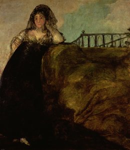 芸術家の家政婦レオカディアゾリラ、1821年頃 作： Francisco de Goya