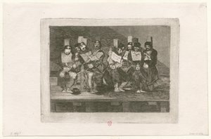 戦争の惨禍、版画35: なぜなのかは分からない 作： フランシスコ・デ・ゴヤ