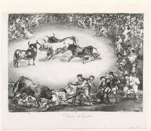 ［ボルドーの雄牛：スペインの娯楽］ 作： フランシスコ・デ・ゴヤ