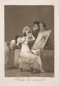 彼の死まで 作： Francisco de Goya