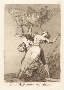私たちを解く人はいませんか？ (誰にも解けない?) 作： Francisco de Goya