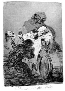 誰も私たちを見たことがない、1799 作： Francisco de Goya