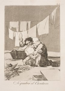 ビンを潰したら 作： Francisco de Goya