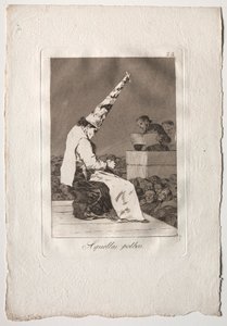 80 の気まぐれ: あのポルボス 作： Francisco de Goya