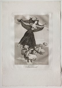 Ochenta Caprichos：Volaverunt、1793-1798。 作： Francisco de Goya