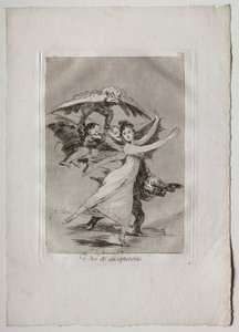 オチェンタ・カプリチョス: 逃げられない 作： Francisco de Goya