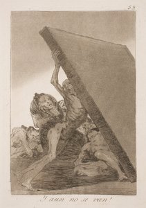 そして、彼らはまだそこにいます 作： Francisco de Goya