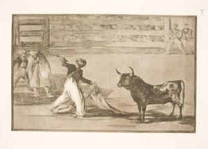 銛またはバンデリラの起源 作： Francisco de Goya