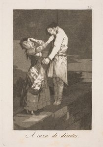 歯を求めて 作： Francisco de Goya