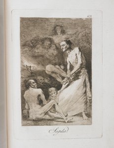 ロスカプリチョスのプレート、1797年〜1798年 作： Francisco de Goya