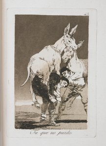 ロスカプリチョスのプレート、1797年〜1798年 作： Francisco de Goya