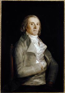 ドン・アンドレス・デル・ペラル（1770-1820年活躍）の肖像 - 木に油彩 作： Francisco de Goya