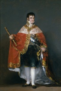 1815年のスペインのフェルディナンド7世王の肖像 作： Francisco de Goya