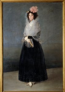 ソラナ侯爵夫人デル・カルピオ（1757-1795）の肖像 フランシスコ・デ・ゴヤ（1746-1828）の絵画 18世紀 日1,81 x 1,22 m 作： Francisco de Goya