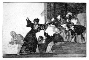 1819年から1823年の貧困層のなぞなぞ 作： Francisco de Goya