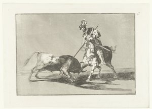 Rodrigo Díaz de Vivar verwondt een stier 別の雄牛を槍で突き刺すエル シッド カンペアドール Stierenvechten (シリーズタイトル) 闘牛（シリーズタイトル）