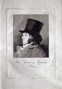 自画像、1799 作： Francisco de Goya