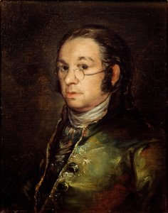 眼鏡をかけた自画像 作： Francisco de Goya