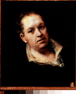 自画像。フランシスコ・デ・ゴヤ（1746-1828）の絵画