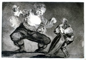 シンプトン、1819-1823 作： Francisco de Goya