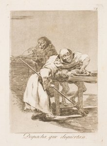 急いで、彼らは目を覚ましています！ 作： Francisco de Goya
